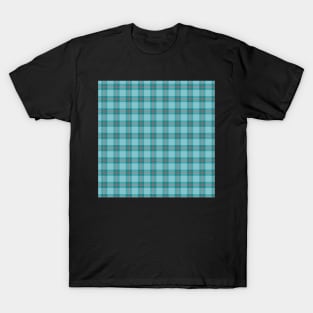 Greens, Blues, Grey and Brown Plaid T-Shirt